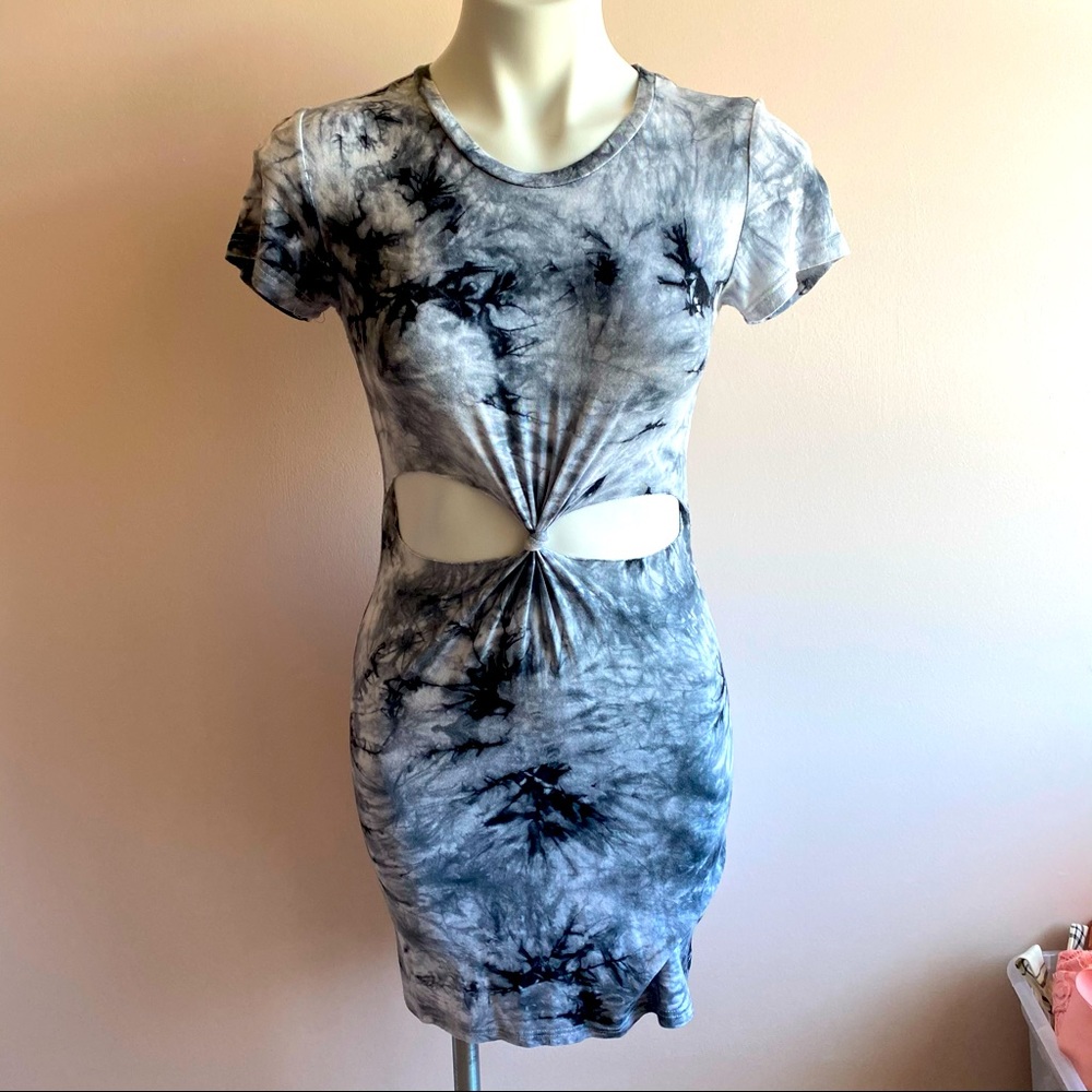 Rue21 Black And White Marble Mini Dress